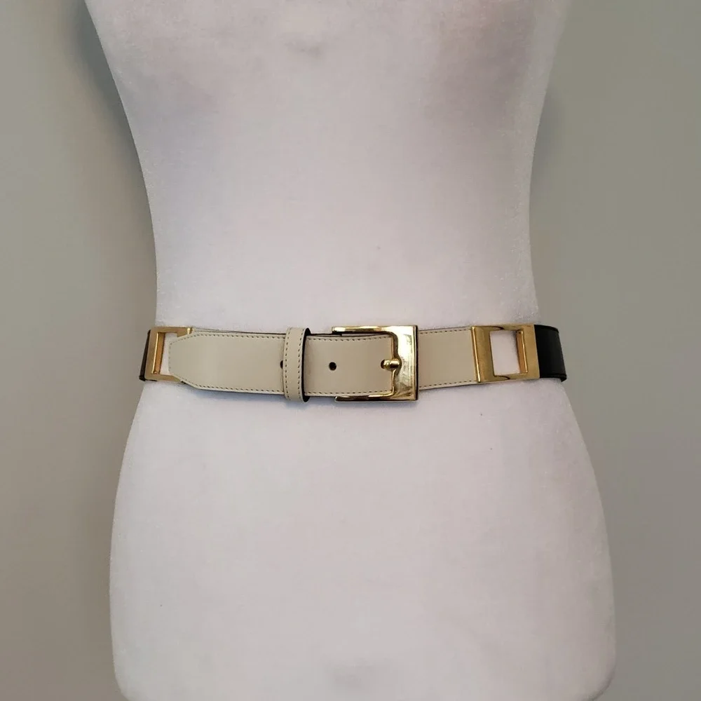 Vintage‎ Mondi Womens Bull Leather Statement Belt 33.5